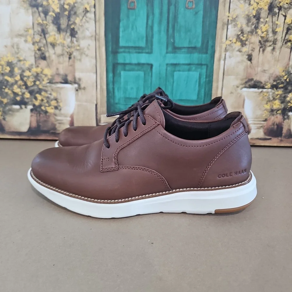 Cole Haan Men's Size 8 M Grand Atlantic Oxfords Brown Chestnut C34853 Shoes